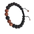 thumbnail image 2 of Minnieouse Pulseras a juego de moda, difusora de rocas de negra mate ajustable, cuentas de oración, accesorios para mujeres, regalos para Ropa, zapatos y accesorios Miscelánea Arena perlada Minnieouse AP008879-10, 2 of 6