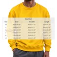 thumbnail image 3 of Diufon Mens Crewneck Sweatshirt Casual Long Sleeve Thin Fleece Lined Sweatshirts Fall Winter Going Out Pullover Shirts, 3 of 7