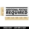thumbnail image 2 of Additional Postage Required Mail Self-Inking Rubber Stamp Ink Stamper for Business Office - Lime Green Ink - Large 2-2/4 Inch, 2 of 7