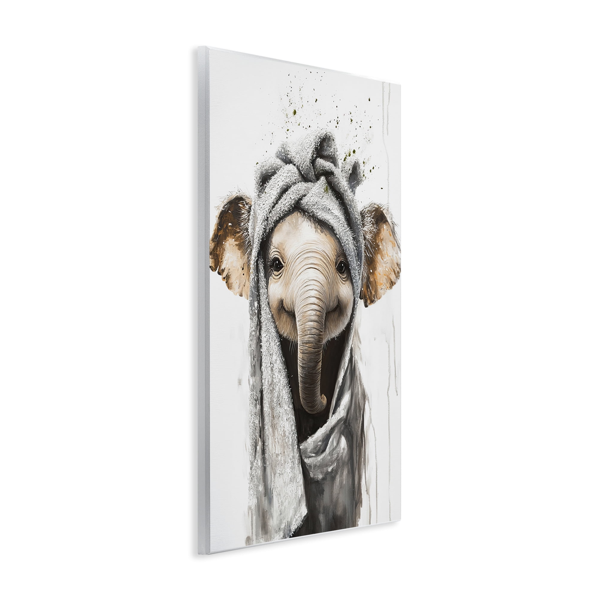 Stupell Industries Squeaky Clean Elephant Wall Plaque Art, design by Tina LeCour