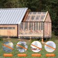 thumbnail image 4 of 4X Lonas Impermeables Transparentes de 6.6x6.6 Pies, Lona con Lonas Transparentes para Patio, para Cubrir Gallinero, Porche, Dosel, Planta, Camping, 4 of 5