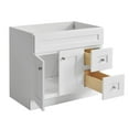 thumbnail image 4 of Brookings 36" Bathroom Vanity Shaker Wood Fully Assembled Sherwin Williams-White, 4 of 7