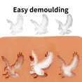 thumbnail image 2 of Shoreew Silicone Eagle Ice Tray 9-Cavity Easy Release Chocolate Biscuit Mold DIY Creative Animal Shape Ice Cube Maker for Kitchen Baking, 2 of 7