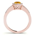thumbnail image 2 of 1.40 Ct Diamond &amp; Pear Shaped Citrine Engagement/Wedding Ring - 10K Gold, 2 of 7