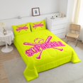 thumbnail image 4 of Erosebridal Baseball Comforter Sets Queen Size For Teens,Sport Gamer Bedding Queen Comforter Set,Gaming Theme Decor,3Pcs, 4 of 8