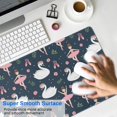 thumbnail image 4 of Long Mouse Pads for Desk,Dark Blue Swan Ballerina Pattern Desk Mats on Top Of Desks, Desk Mouse Pad Extra Large with 3mm Non-Slip Base and Stitched Edge for Gaming,Office,Work,Home 31.5"x11.8", 4 of 6
