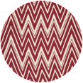 thumbnail image 1 of Safavieh Cambridge 6' Tapis de Laine Touffeté à la Main Ronde en Rouge et Ivoire, 1 of 3
