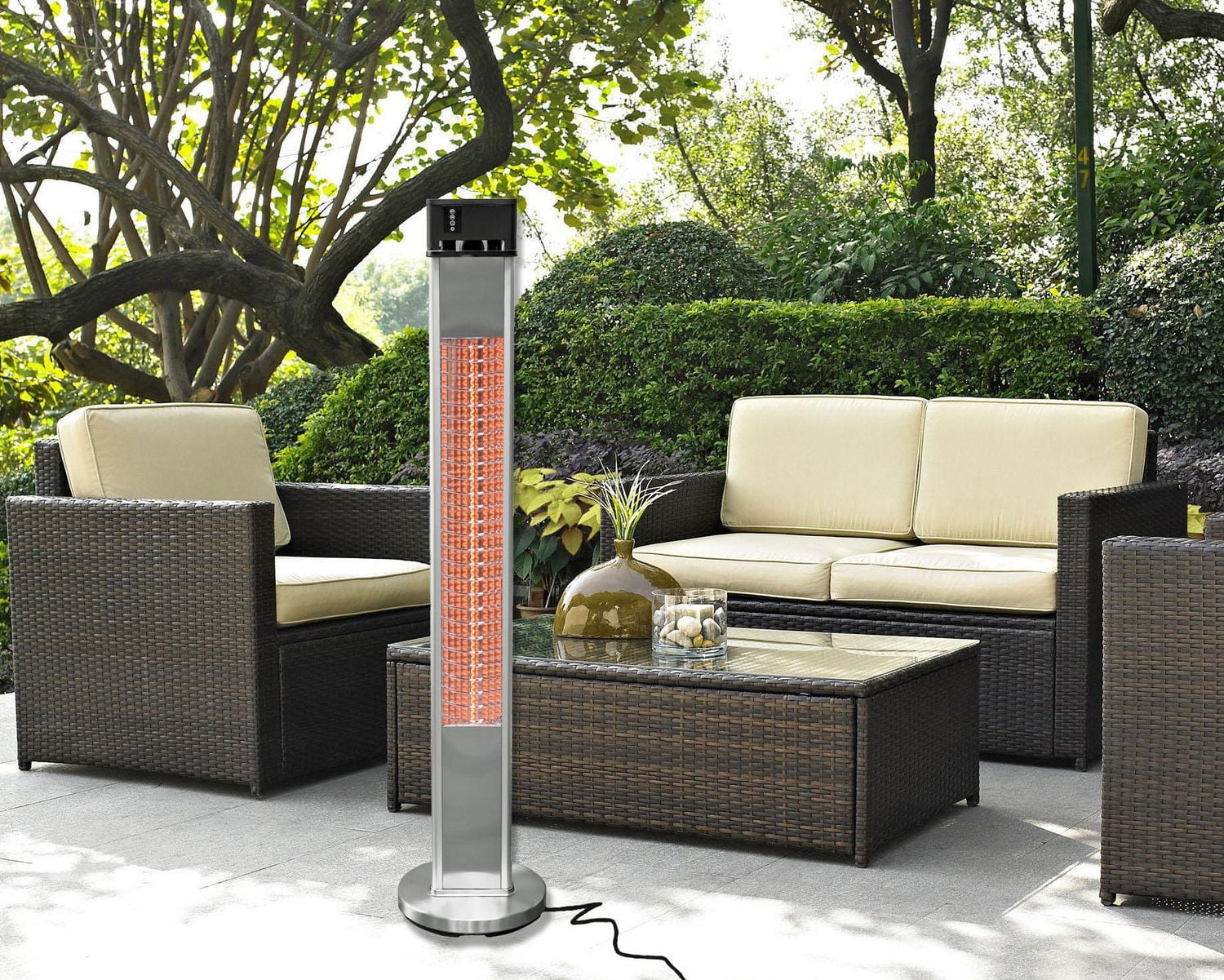 ENERG+ Freestanding Infrared Electric Patio Heater HEA-215110CVR
