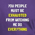 thumbnail image 3 of CafePress - Exhausted T Shirt - Men's Classic Graphic Cotton T-Shirt, 3 of 4