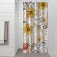 thumbnail image 2 of Pioneer Flower Floral Print Pattern Shower Curtain 36"x72" ,Bathroom Decorative Shower Curtains Set with 12 Hooks,Modern Waterproof Washable Shower Curtain, 2 of 6