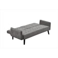 thumbnail image 4 of Sofá cama para dormir de 72 pulgadas - respaldo plegable convertible a cama completa con soporte de taza y mesa desplegable - sofá de ropa de ahorro de espacio para espacios pequeños, 4 of 5