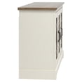 thumbnail image 3 of Galano Raccon 3-Door Wide Sideboard, Ivory with Knotty Oak Finish, Adjustable Shelves, 3 of 13