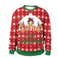 thumbnail image 5 of Suéter con estampado digital 3D para Navidad, jersey de manga larga con cuello redondo, holgado, de gran tamaño, para parejas, 5 of 5