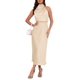 thumbnail image 1 of Vestido LUNAMODA 2025 de satén de verano elegante y formal para mujer, 1 of 6