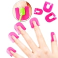 thumbnail image 5 of Reusable Soft Plastic Nail Polish Stencils With(26pcs, Pink), 5 of 5