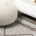thumbnail image 6 of JONATHAN Y SANTA MONICA 3 x 5 Area Rug, Derya Tribal Diamond Trellis - Beige/Brown, SMB129A-3, 6 of 9