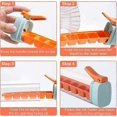 thumbnail image 2 of 2pcs Ice Trays, Portable Handheld Ice Cube Tray, One-handed Deicing Of Ice Lattices, Ideal For Cold Drinks, Home Use, 2 of 5