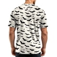 thumbnail image 6 of Halloween Shirts for Men Castle Ghost Graphic Short Sleeve Cute Tees Spider Print Crew Neck Vintage Scary T-Shirt S, 6 of 6