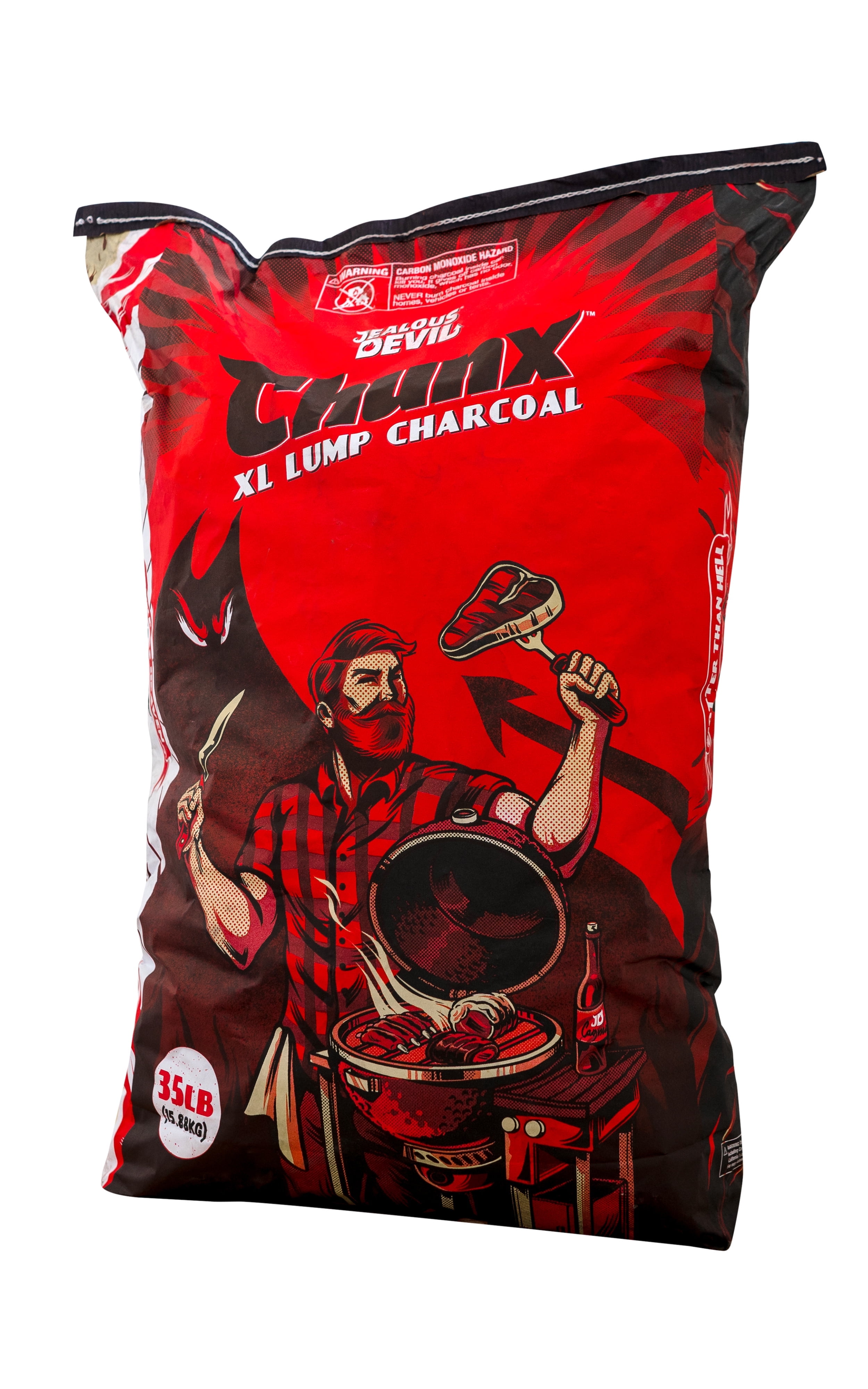 Jealous Devil 35 lb Chunx XL Lump Charcoal, 100% All Natural BBQ