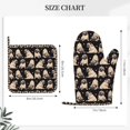 thumbnail image 3 of Honeii French Bulldog patten Oven Mitts and Pot Holders Sets, Baker Oven Mitts, Mittens for Kitchen Decor, Baking Lover over Gloves Gifts, 3 of 7