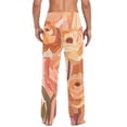 thumbnail image 4 of FORMRS Mens Pajama Pants with Pockets Soft Cotton Sleepwear Lounge Bottoms, Sizes S-2XL, Abstract Orange Flowers, 4 of 7