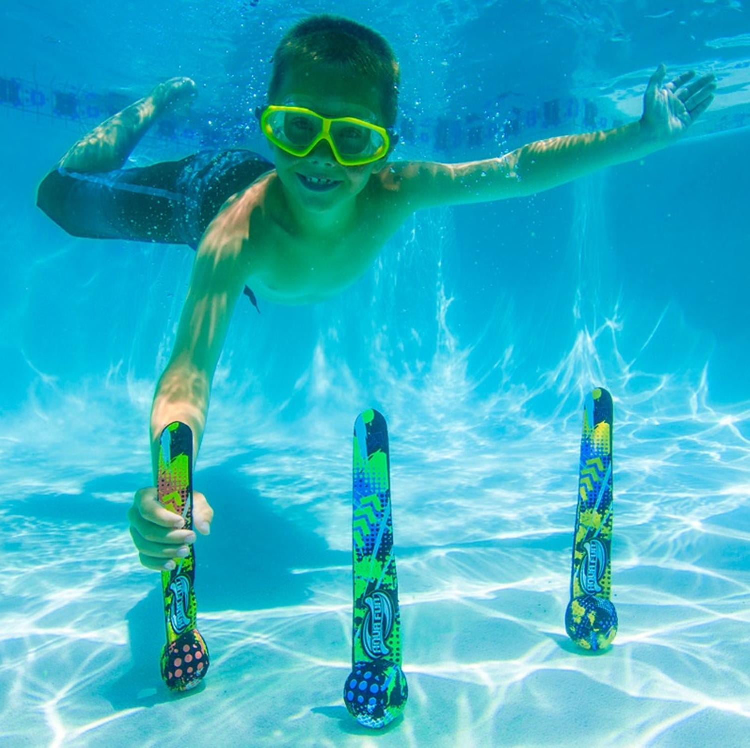 Set of 3 Aqua Fun Active Xtreme MultiColored Dive Bombs Swimming Pool