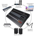 thumbnail image 4 of Consola Mezcladora Audiotek 12 Canales Bluetooth USB Estudio Sonido, 4 of 7