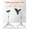 thumbnail image 4 of KFFKFF Robust Illumination Support on Wheels, Peak Elevation 10.5 ft/320 cm, Modifiable Three-Legged Stand with Stainless Steel, Photography Rolling Foundation Stand, Suitable for Studio Softbox, 4 of 9