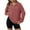 QR2-Pink, variant on Meichang Half Zip Up Sweatshirt Women Oversized Quarter Zip Pullover Waffle Knit Long Sleeve Lapel Sweatshirt Casual Lightweight Loose Pullover Tops with Pockets