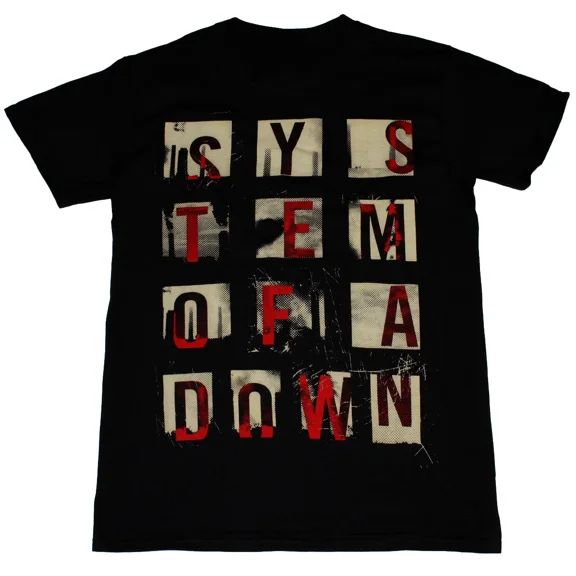 CLASSIC Vintage System Of A Down Music Band Cotton Black All Size Unisex Shirt TT191