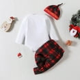 thumbnail image 4 of Xudanell Sweatshirt and Jogger Pants Outfit Set Baby Boy Clothes Christmas 18-24 Month Boy Clothes Toddler Santa Deer Prints Romper 9-12 Months Red, 4 of 7