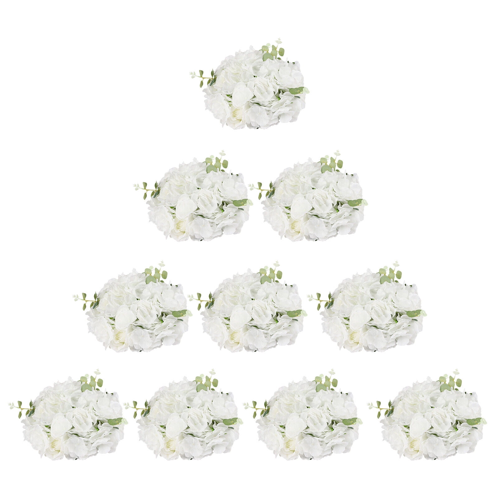 10-pack Artificial Flowers Arrangements Artificial Flower Bouquets Wedding Flower Balls for Centerpieces Decor
