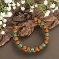 thumbnail image 5 of HOOUN Fashion Men Bracelets Wood Beads Double Layer Row Bracelet Pulsera Hombre Health-Style 1, 5 of 9