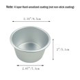 thumbnail image 2 of 6 Packs Popover Pan, Large Individual Muffin Mold, Aluminium Pudding Cup, Chocolate Molten Mould, Raspberry Souffle Baking Maker, Brownie Tumbler -for Pie, Egg Tart, Cake (Size 3.4"x 2"), 2 of 5