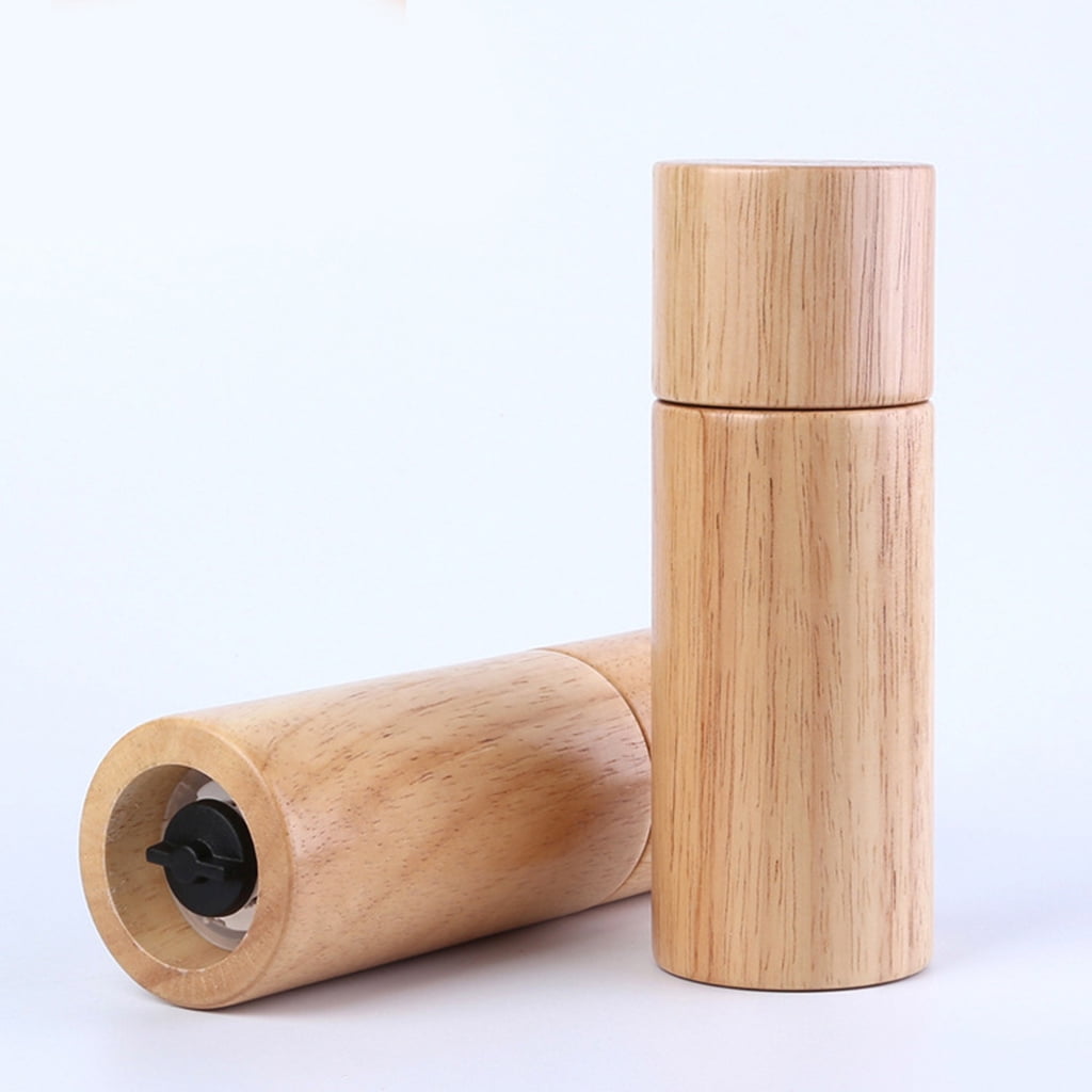 Wooden Salt and Pepper Grinder Set Pepper Grinder Adjustable Manual Sea Grinder for Restaurant Dinner BBQ