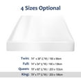 thumbnail image 6 of Unique Bargains 12" Large Pocket Satin Silk Fitted Sheet King Pearl White, 6 of 7