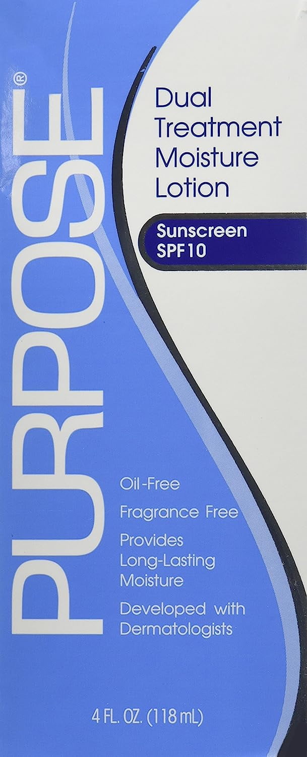 Purpose Dual Treatment Moisture Lotion SPF 10 4 oz, 8 Pack
