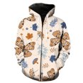 thumbnail image 1 of Sudadera con capucha y cremallera para hombre, diseño de mariposa de dibujos animados, divertida y genial, para primavera, informal, para adolescentes, con capucha, estampado 3D, estilo Harajuku, unis, 1 of 6