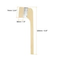 thumbnail image 2 of Uxcell Paint Brush 2 Pcs 3" Brush Width Soft Wool Variety Angled Bend Brushes Radiator Paint Brush, 2 of 6