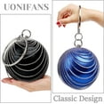thumbnail image 6 of Womens Evening Bag Round Ball Clutch Sparkling Purse Rhinestone Handle Handbag Fringed Bags for Wedding Party Prom, 6 of 7