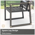 thumbnail image 6 of Dycanpo Outdoor Dining Chairs Set of 2,Weather Resistant Patio Chairs with Armrest for Indoors,Gray, 6 of 8