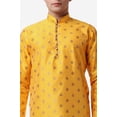 thumbnail image 4 of Royal Kurta Orange Color Jacquard Silk Printed Long Kurta Churidaar, 4 of 7