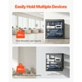 thumbnail image 2 of VEVOR 10U Open Frame Network Rack, 23 in Depth, Wall Mounted or Floor Standing Server Rack, Heavy Duty 4 Post, with Vented Shelves & Mounting Hardware, Holds All Your Networking IT Equipment AV Gear, 2 of 9