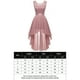 thumbnail image 2 of Vestidos de Fiesta Elegantes de gasa Vestido de fiesta irregular Vestido de fiesta con costuras de encaje Vestido de noche Ygjytge Rosa T M para Mujer, 2 of 8
