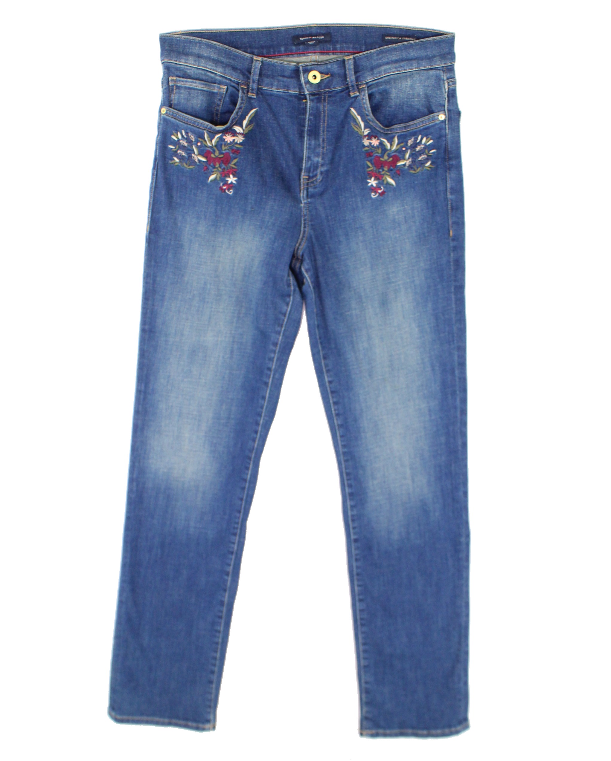 tommy hilfiger embroidered jeans