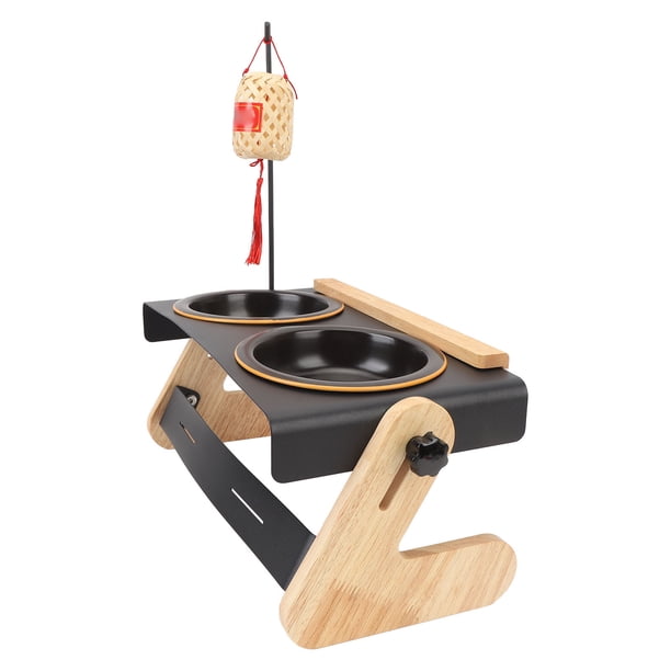 Cuenco Elevado Para Agua Y Comida Para Perros, Cuenco De Cerámica Engrosado, Cuencos Elevados Para Perros De Altura Ajustable, Fáciles De Limpiar Para Gatos, Perros Para Acampar