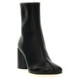 thumbnail image 2 of Mm6 By Maison Margiela Stitch-Out Leather Ankle Boots Black (Women's), 2 of 4