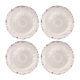 thumbnail image 1 of Supreme Housewares 4 piezas de platos de postre de melamina de 6 pulgadas, platos de cena para aperitivos, platos pequeños para servir, platos de fiesta, plato redondo para postre, merienda, guarnicio, 1 of 4