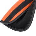 thumbnail image 6 of 2pcs Universal Car Seat Belt Cover Pads Faux Leather Shoulder Seatbelt Pads Cover Driving, Black Orange, 6 of 7