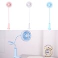 thumbnail image 2 of Clip on Fan 360° Rotation Rechargeable Mini Fan Personal Fan with Light for Home, 2 of 10